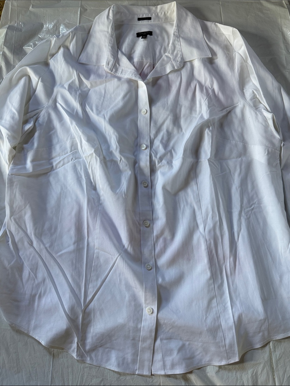 Talbots Classic White Button-Up Shirt